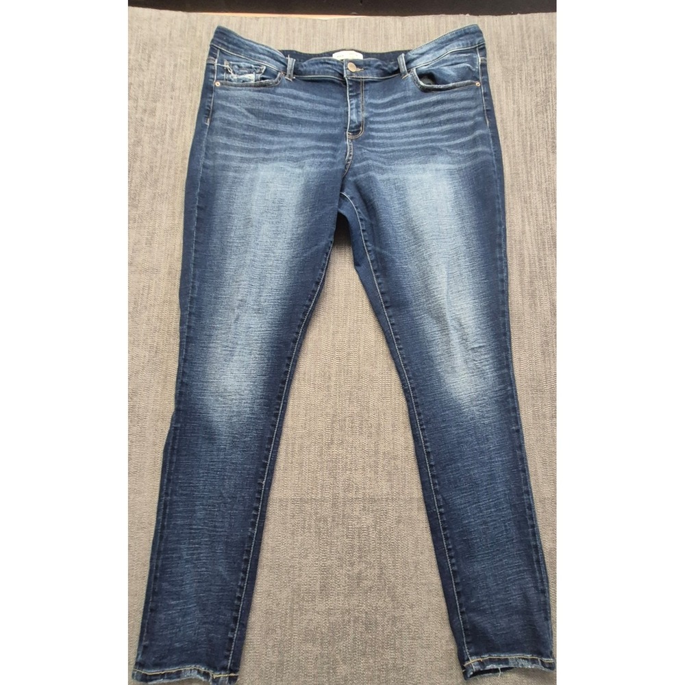 BKE Payton Jeans 38x31.5 Blue Medium Wash Universal Fit Mid Rise Skinny Stretch